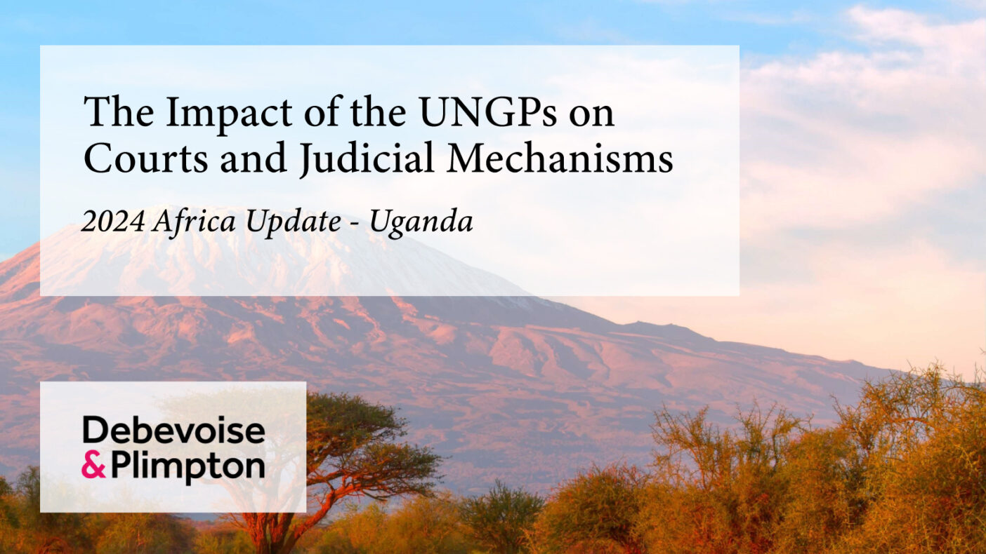 Uganda’s Courts Champion Business and Human Rights in Landmark UNGPs Report